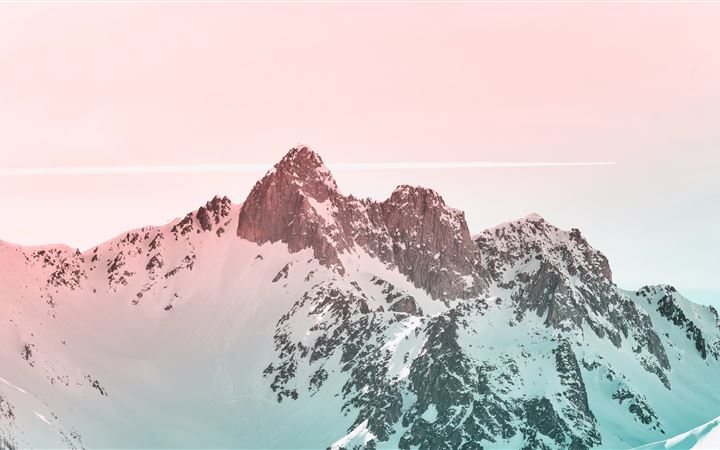 snow covered mountain All Mac wallpaper