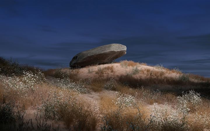 the lonely rock chrome os dark All Mac wallpaper