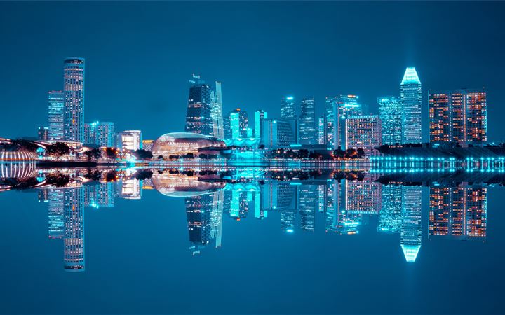 water reflect photography of cityscape All Mac wallpaper