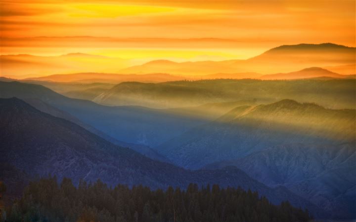 Amazing Sunset In Yosemite All Mac wallpaper