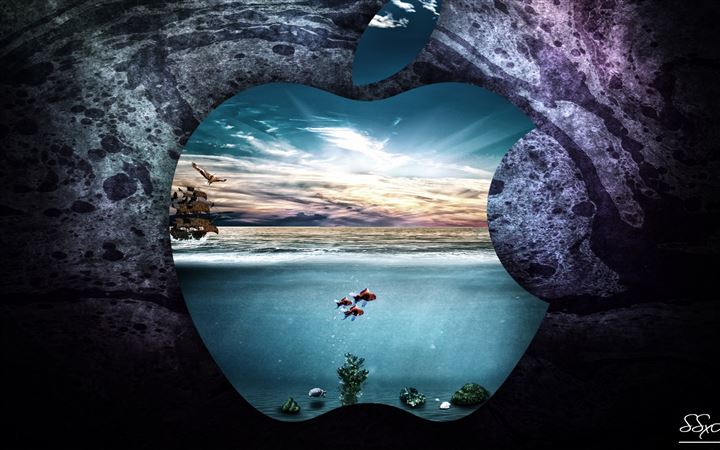 Apple Underwater All Mac wallpaper