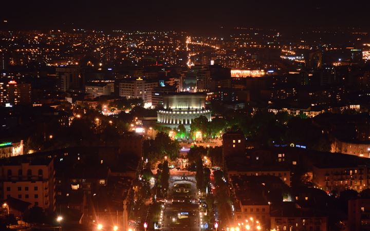 Armenia Yerevan At Night All Mac wallpaper