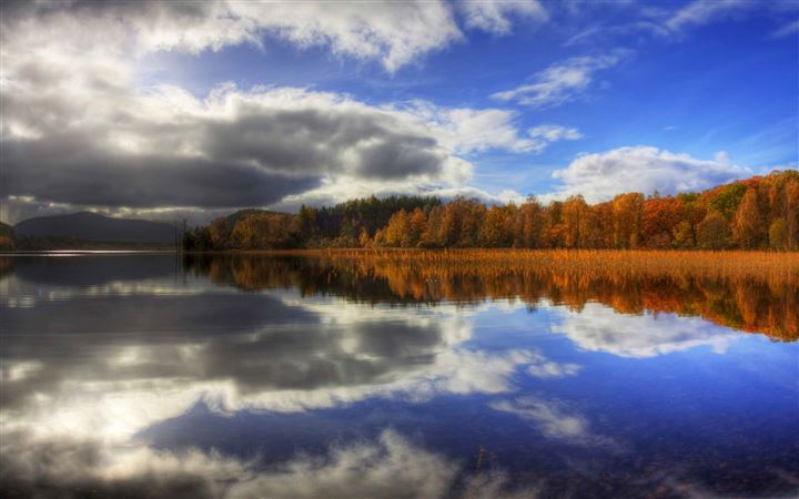 Autumn Lake Reflection All Mac wallpaper