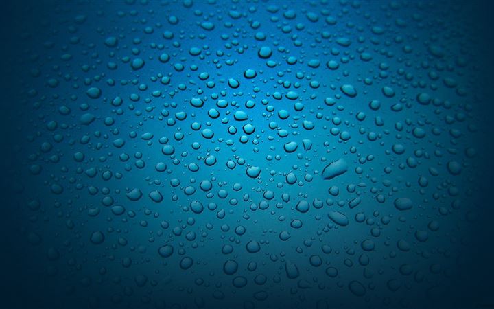 Blue water drop All Mac wallpaper