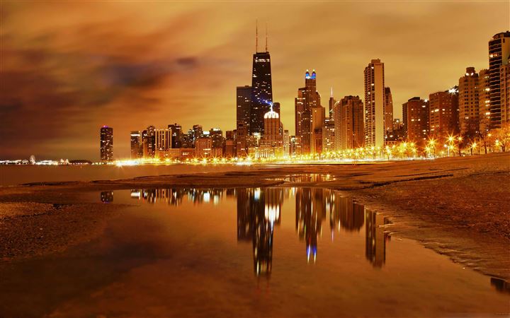 Chicago Late Evening All Mac wallpaper