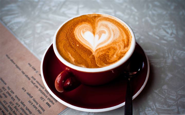 Coffee Heart MacBook Air wallpaper
