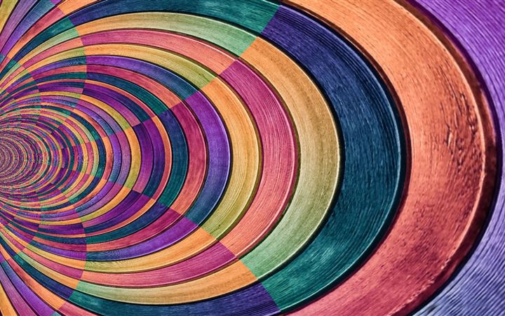 Colored round wooden All Mac wallpaper