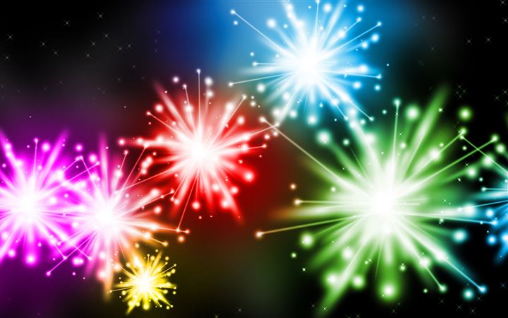 Colorful Fireworks All Mac wallpaper