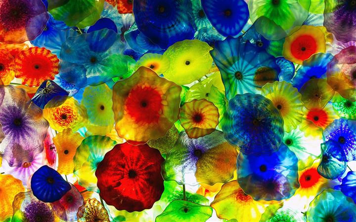 Colorful Vegas jellyfish All Mac wallpaper