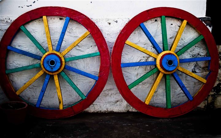 Colorful Wheels All Mac wallpaper