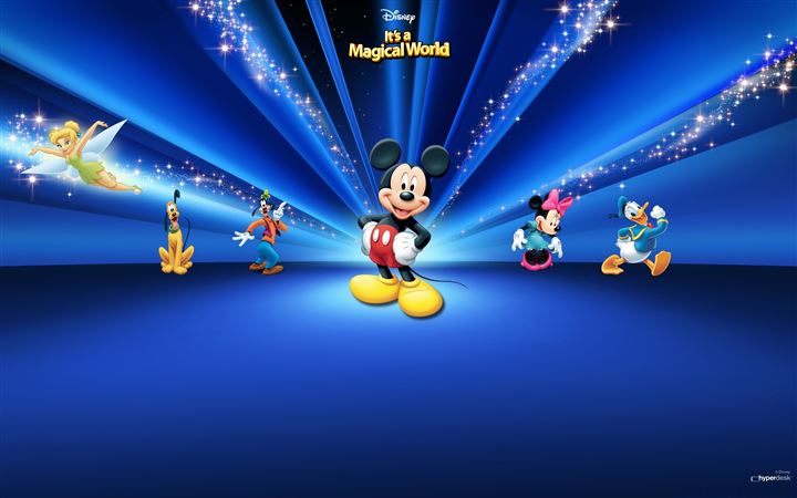 Disney  Characters Dark Blue All Mac wallpaper