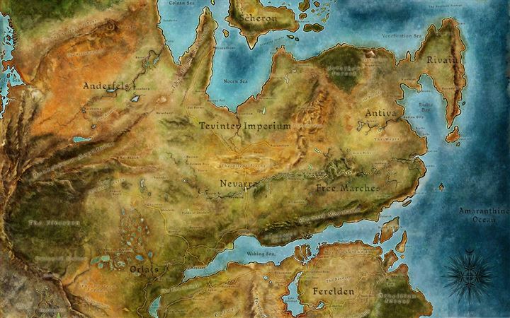 Dragon Age Map All Mac wallpaper