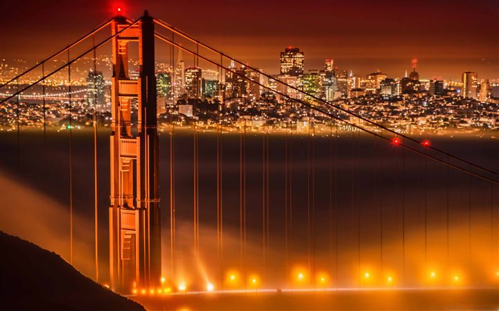 Fog Over The Golden Gate Bridge All Mac wallpaper