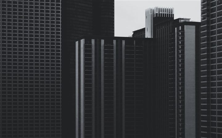 Gloomy urban buildings All Mac wallpaper
