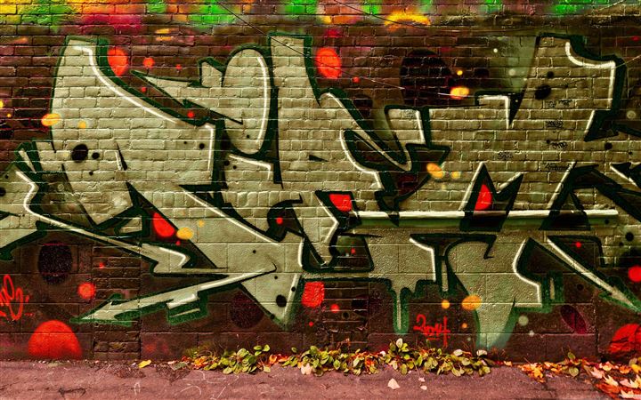 Graffiti October Falls All Mac wallpaper
