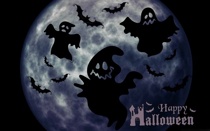 Halloween Ghosts Night All Mac wallpaper