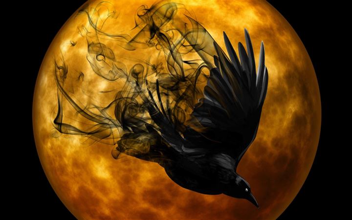 Halloween Raven All Mac wallpaper