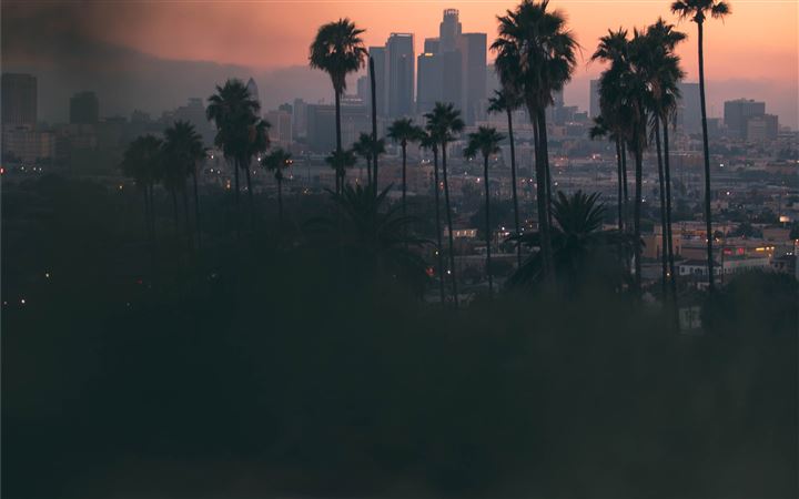 Hazy sunset in East Los A... All Mac wallpaper
