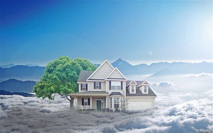 House In Clouds All Mac wallpaper