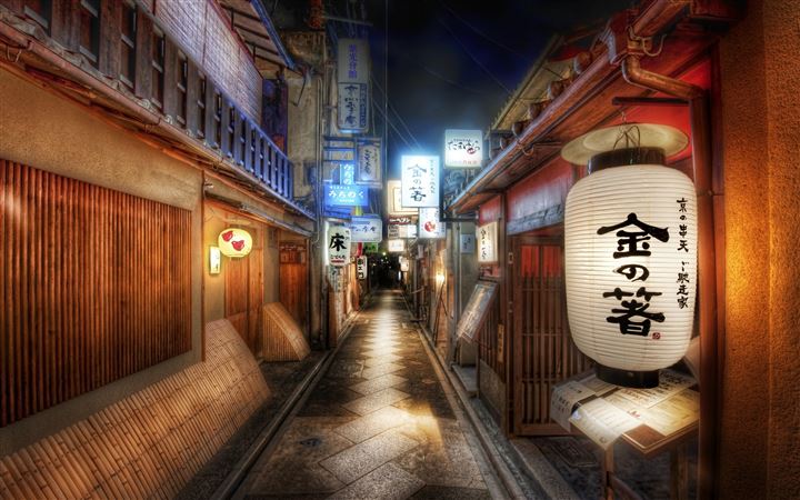Japan's alley All Mac wallpaper