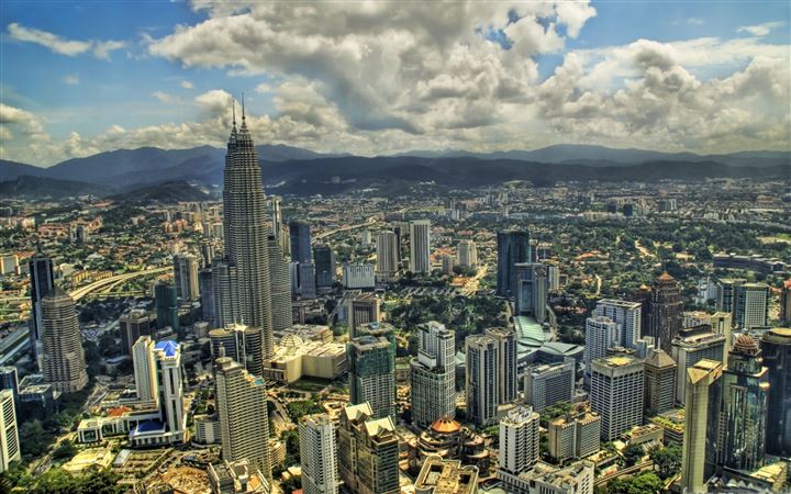 Kuala Lumpur From The Air All Mac wallpaper