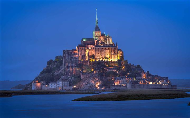 Le Mont Saint Michel Castle All Mac wallpaper
