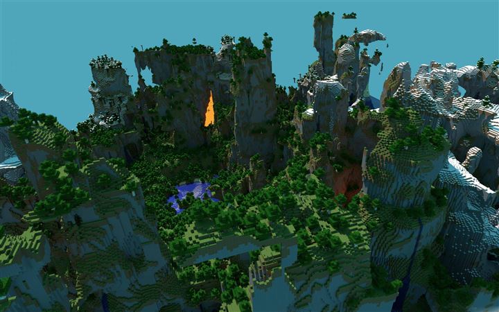 Minecraft Landscape All Mac wallpaper