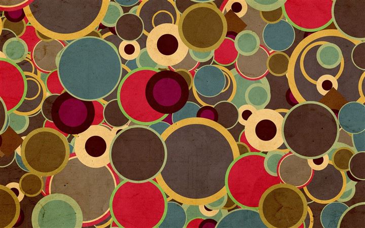 Multicolor Circles Brown All Mac wallpaper