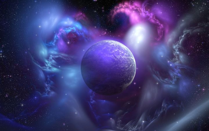 Nebula And Planet All Mac wallpaper