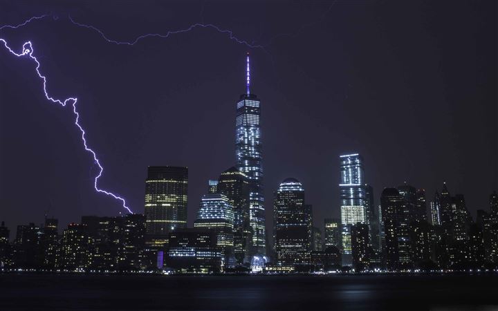New York City Lightning All Mac wallpaper