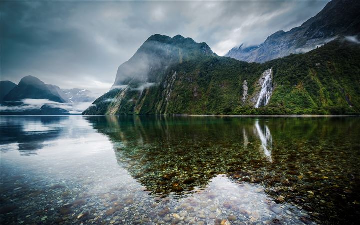 New Zealand Lake Landscape MacBook Air wallpaper