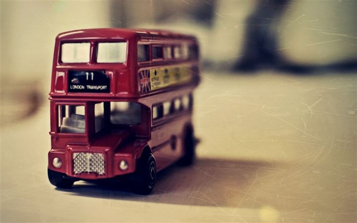 Old English Bus Toy All Mac wallpaper