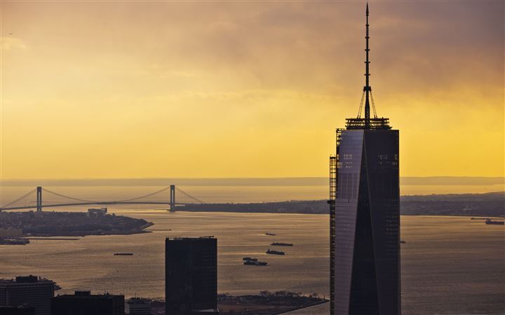 One World Trade Center Sunset All Mac wallpaper