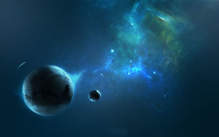 Out space planets All Mac wallpaper