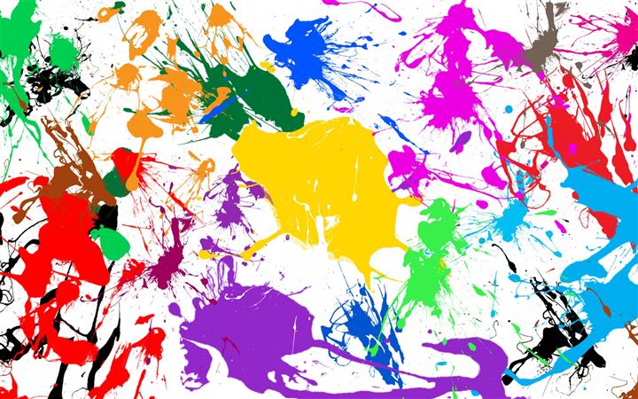 Paint Splatter Colorful All Mac wallpaper