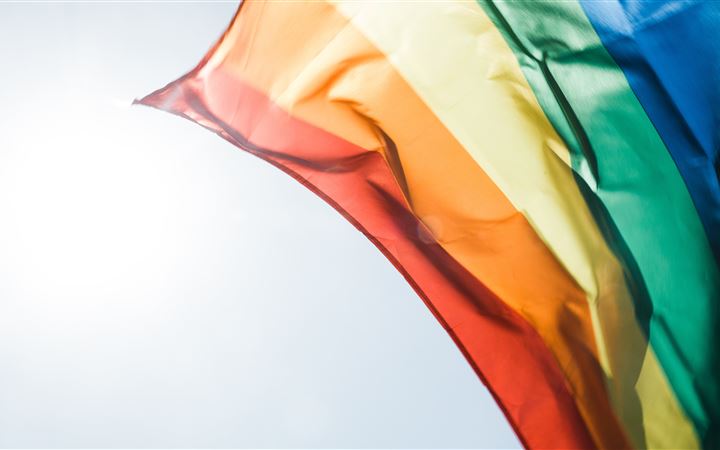 Proud rainbow flag All Mac wallpaper