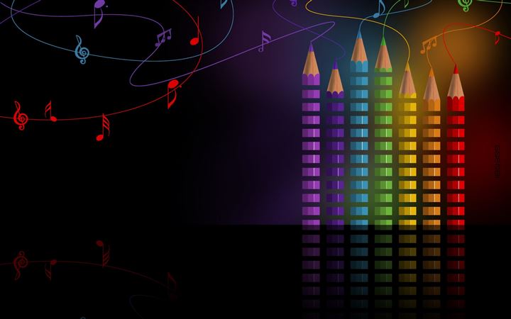 Rainbow Pencils All Mac wallpaper