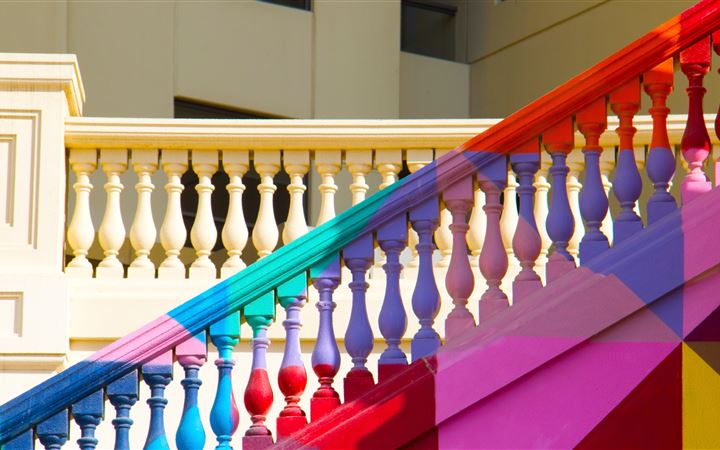 Rainbow Stairs All Mac wallpaper