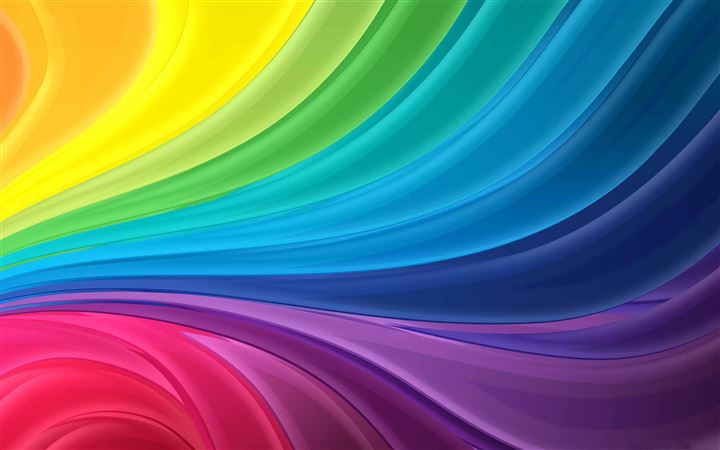 Rainbow Waves All Mac wallpaper
