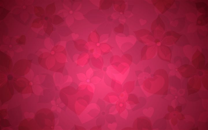 Red Floral Pattern All Mac wallpaper