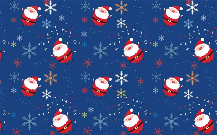Santa claus pattern All Mac wallpaper