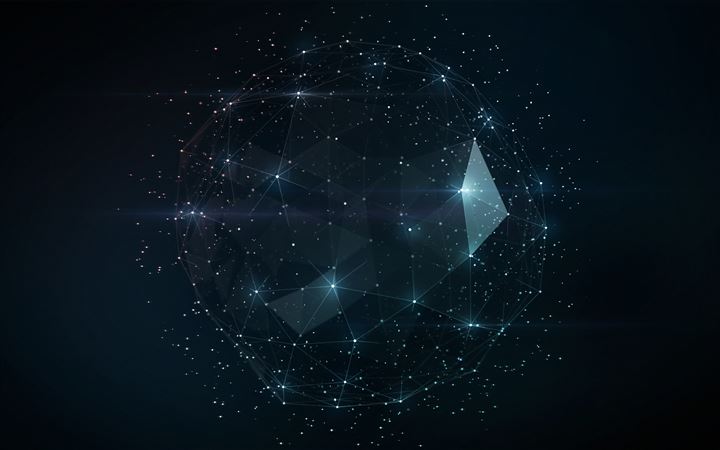 Shiny Triangles Cage Abstract All Mac wallpaper