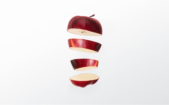 Sliced apple All Mac wallpaper