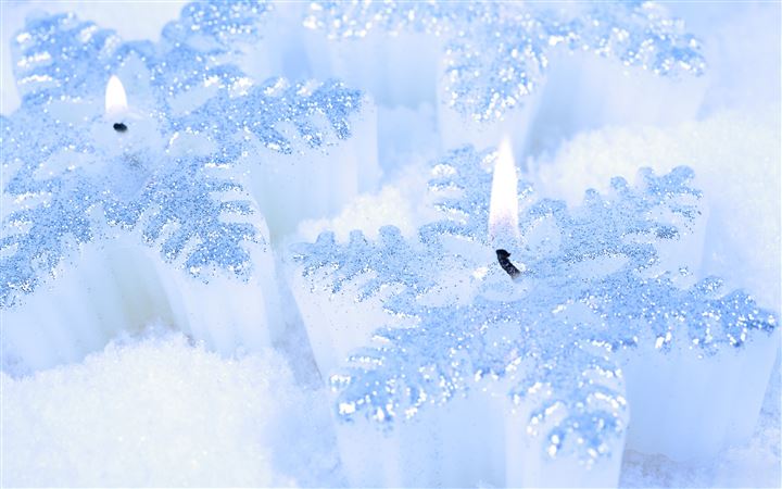 Snowflake and fire All Mac wallpaper