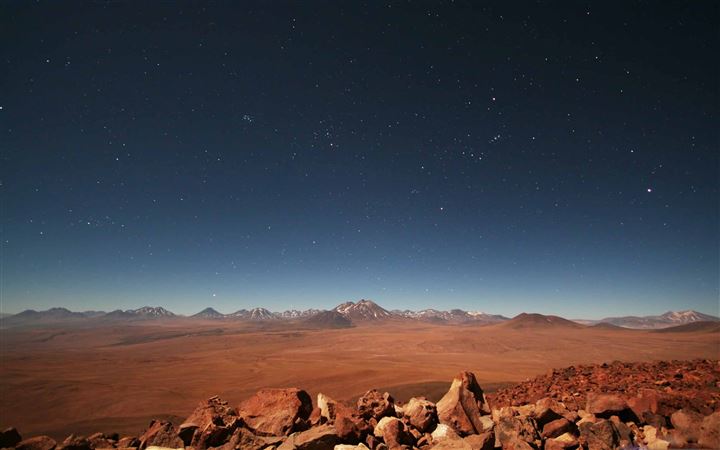 Starry Desert Sky All Mac wallpaper