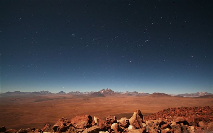 Starry Desert Sky MacBook Air wallpaper