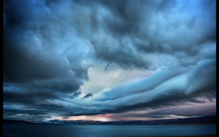 Storm over paradise MacBook Air wallpaper