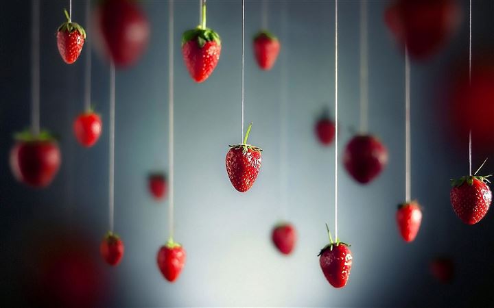 Strawberries Art All Mac wallpaper