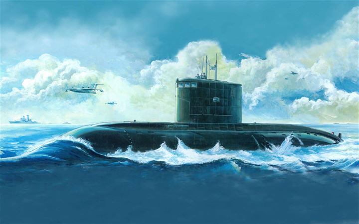 Submarine Painting All Mac wallpaper