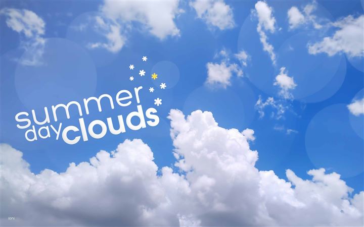 Summer Day Clouds All Mac wallpaper